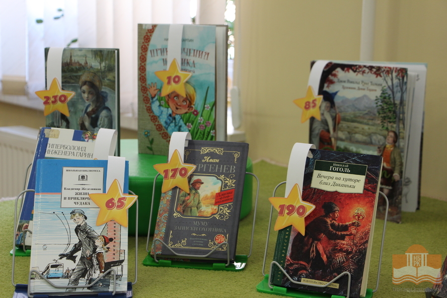 Книжная выставка «Книги-юбиляры 2022 года» на кафедре обслуживания детей среднего школьного возраста